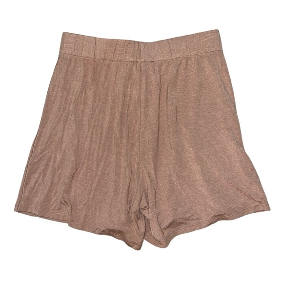 Skims NWT knit pajama shorts in ochre tan women’s size XXS - Picture 2 of 9